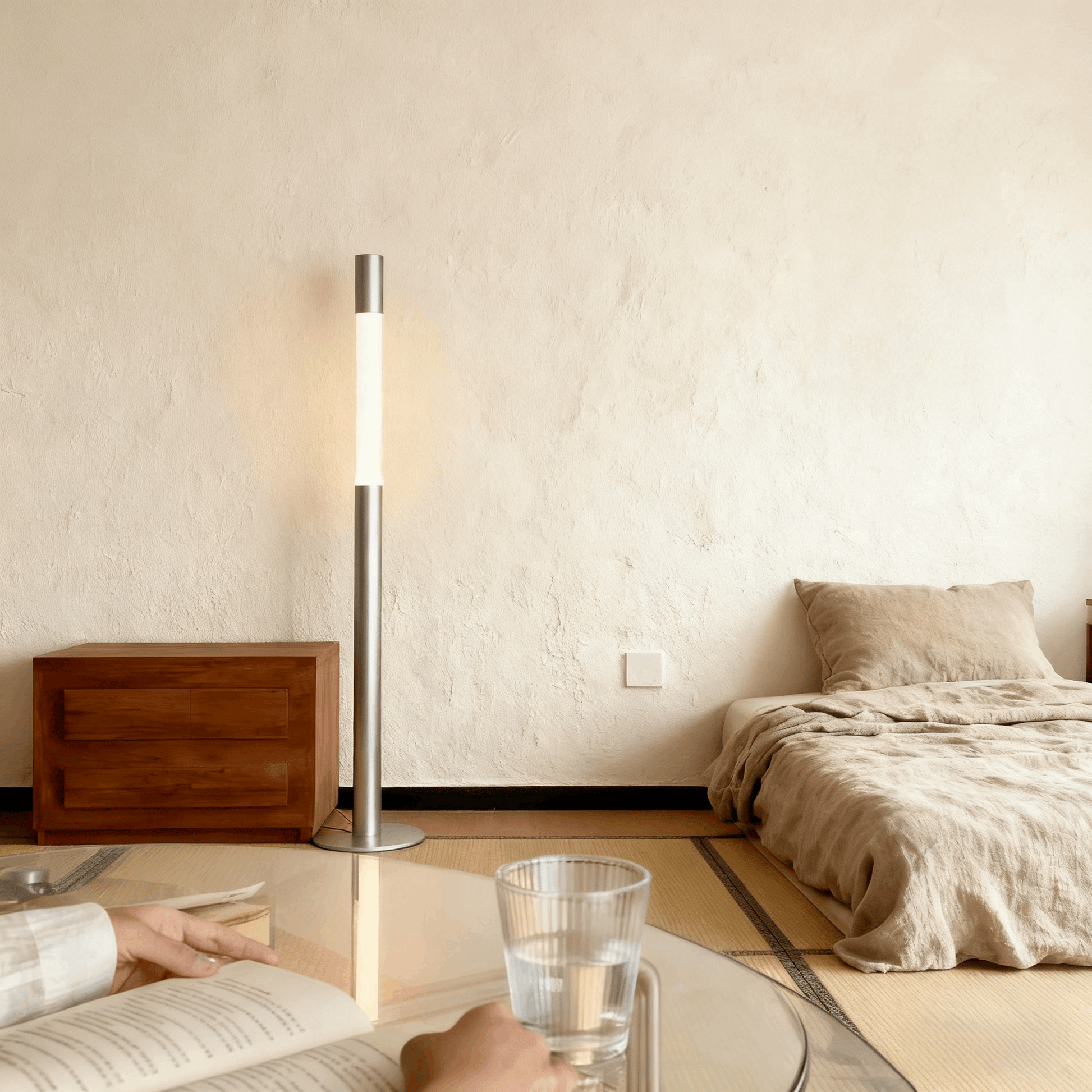 Arcato Modern Minimalist Liftable Floor Lamp - Adjustable Rod Lamp for Living Room
