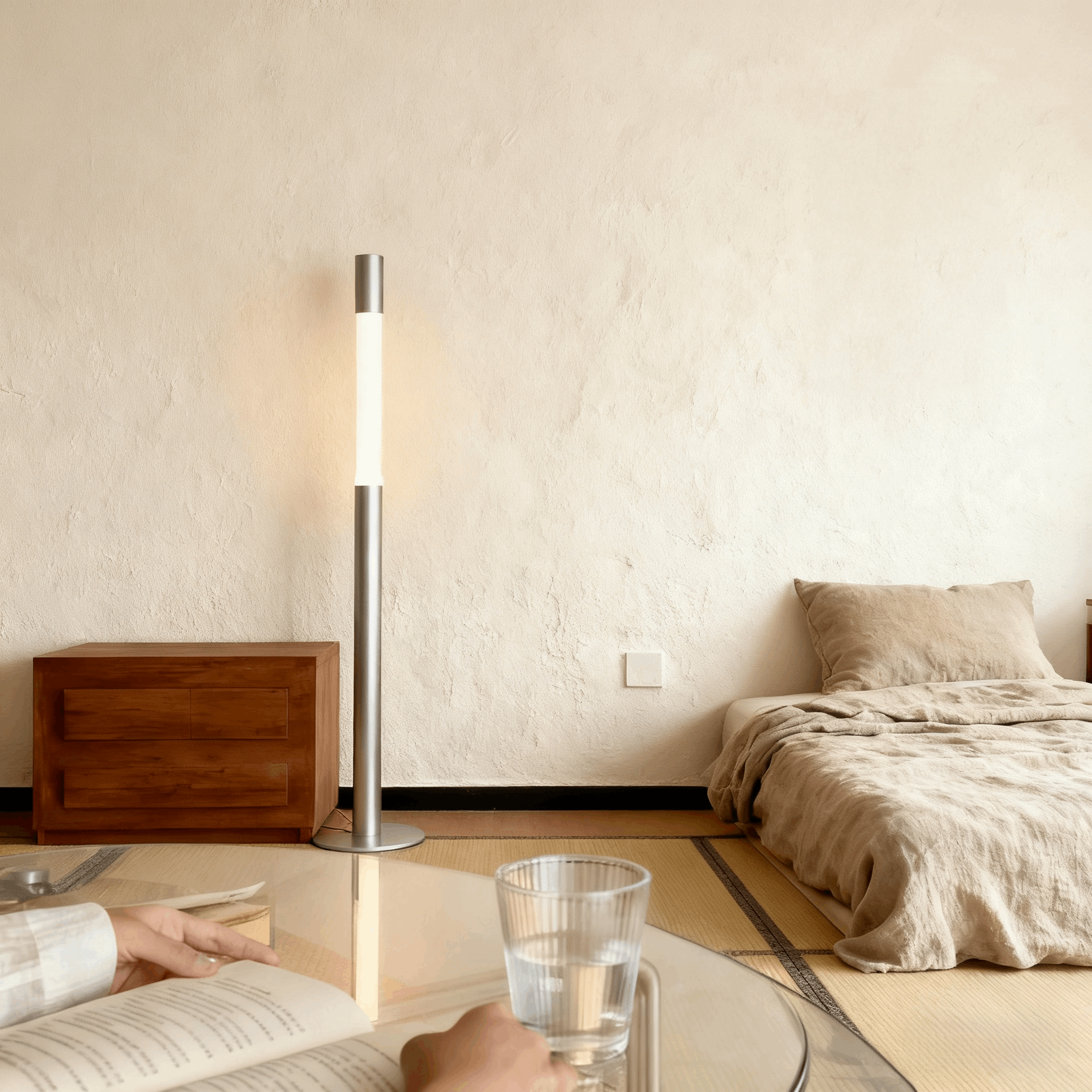 Arcato Modern Minimalist Liftable Floor Lamp - Adjustable Rod Lamp for Living Room