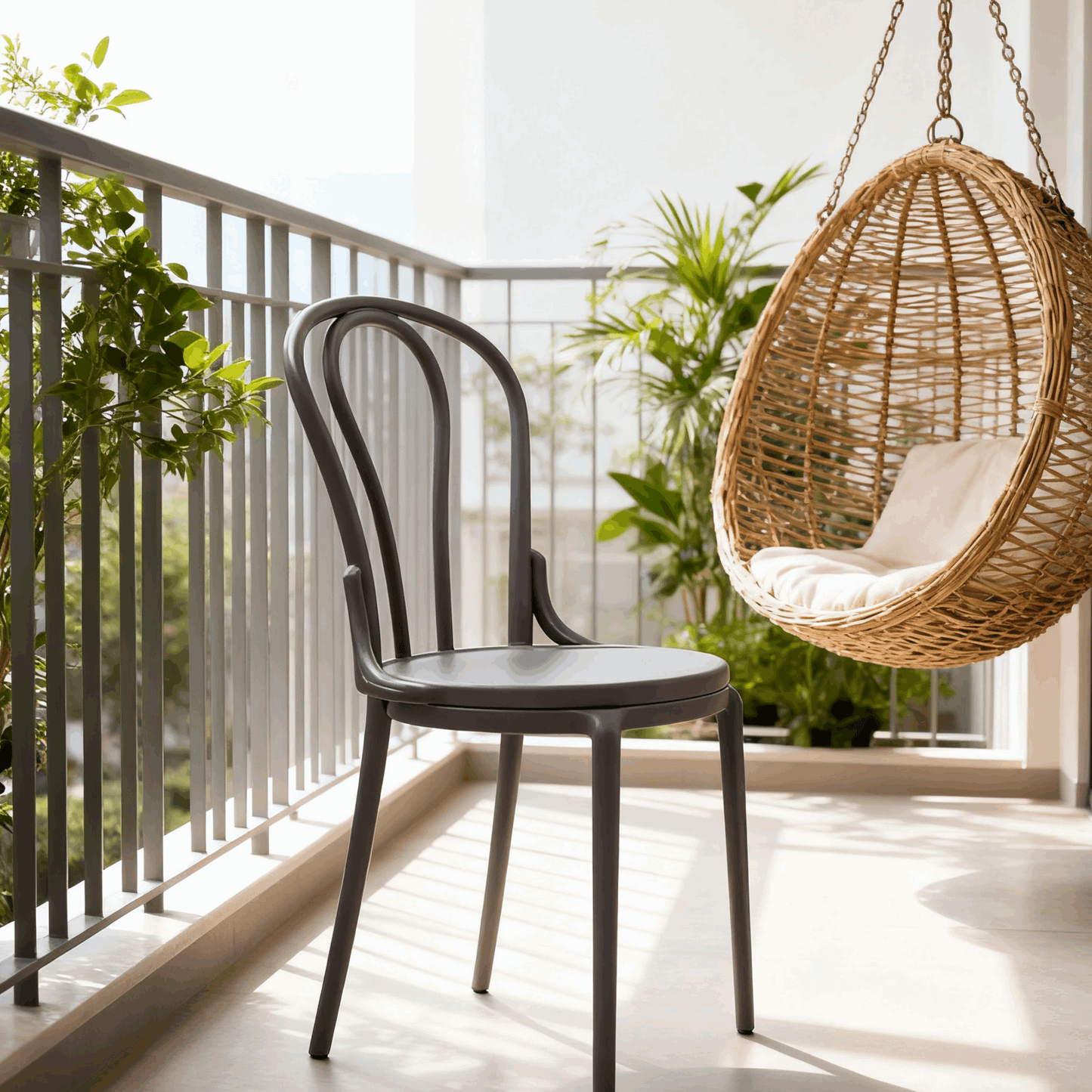 Minimalist Plastic&Sponge Chair - For Dining Room/Living Room/Study Room