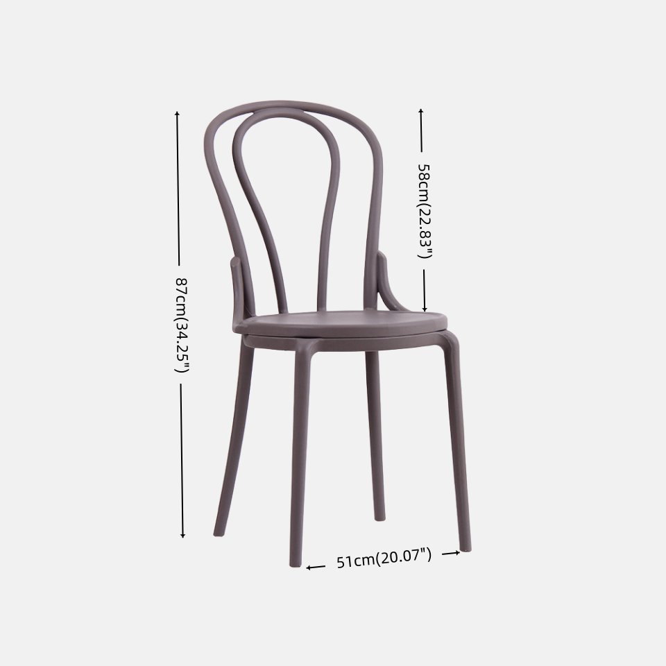Minimalist Plastic&Sponge Chair - For Dining Room/Living Room/Study Room