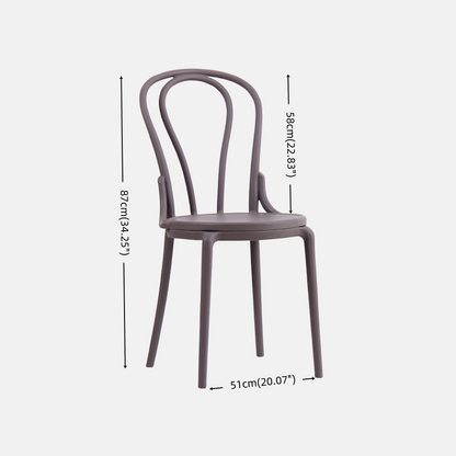 Minimalist Plastic&Sponge Chair - For Dining Room/Living Room/Study Room