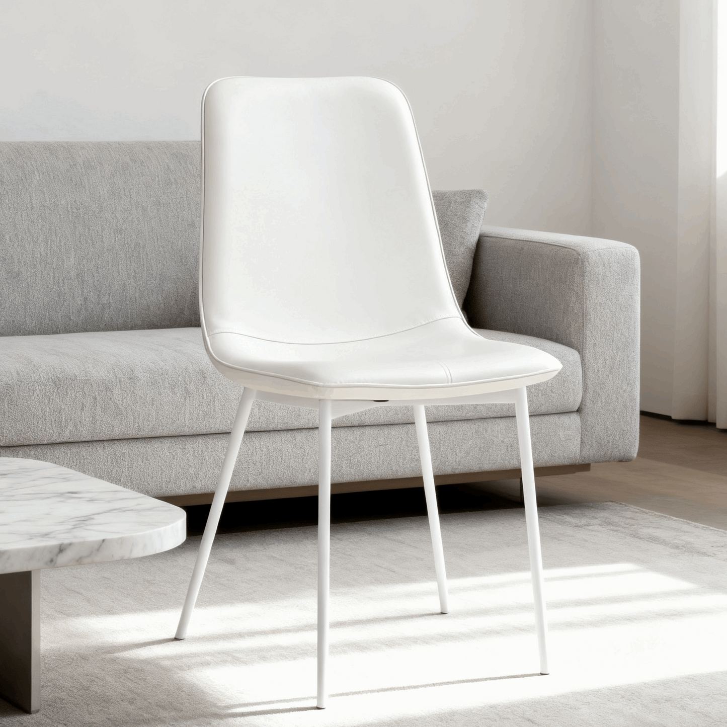 Modern Metal&Sponge Dining Chair - For Dining Room/Living Room/Study Room