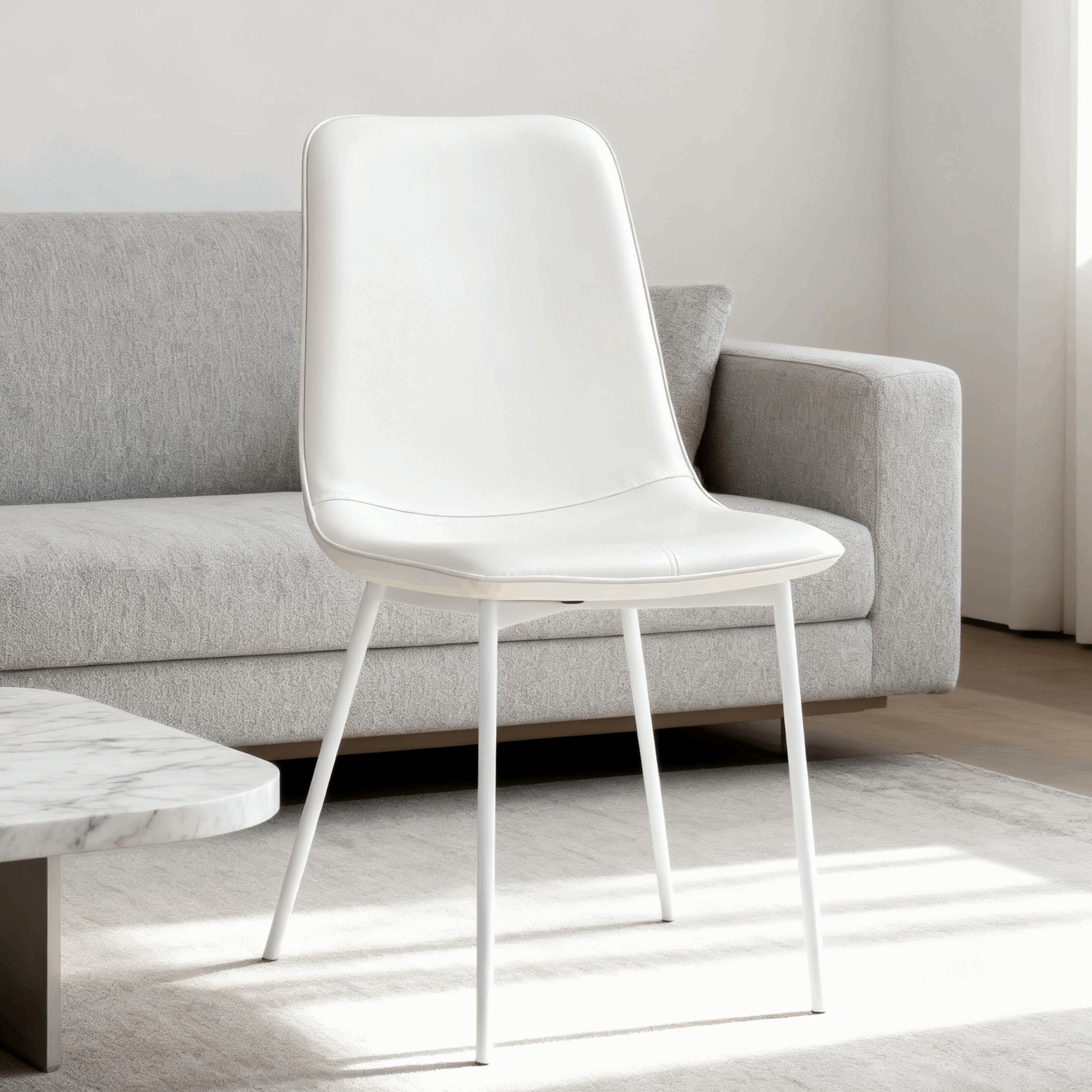 Modern Metal&Sponge Dining Chair - For Dining Room/Living Room/Study Room