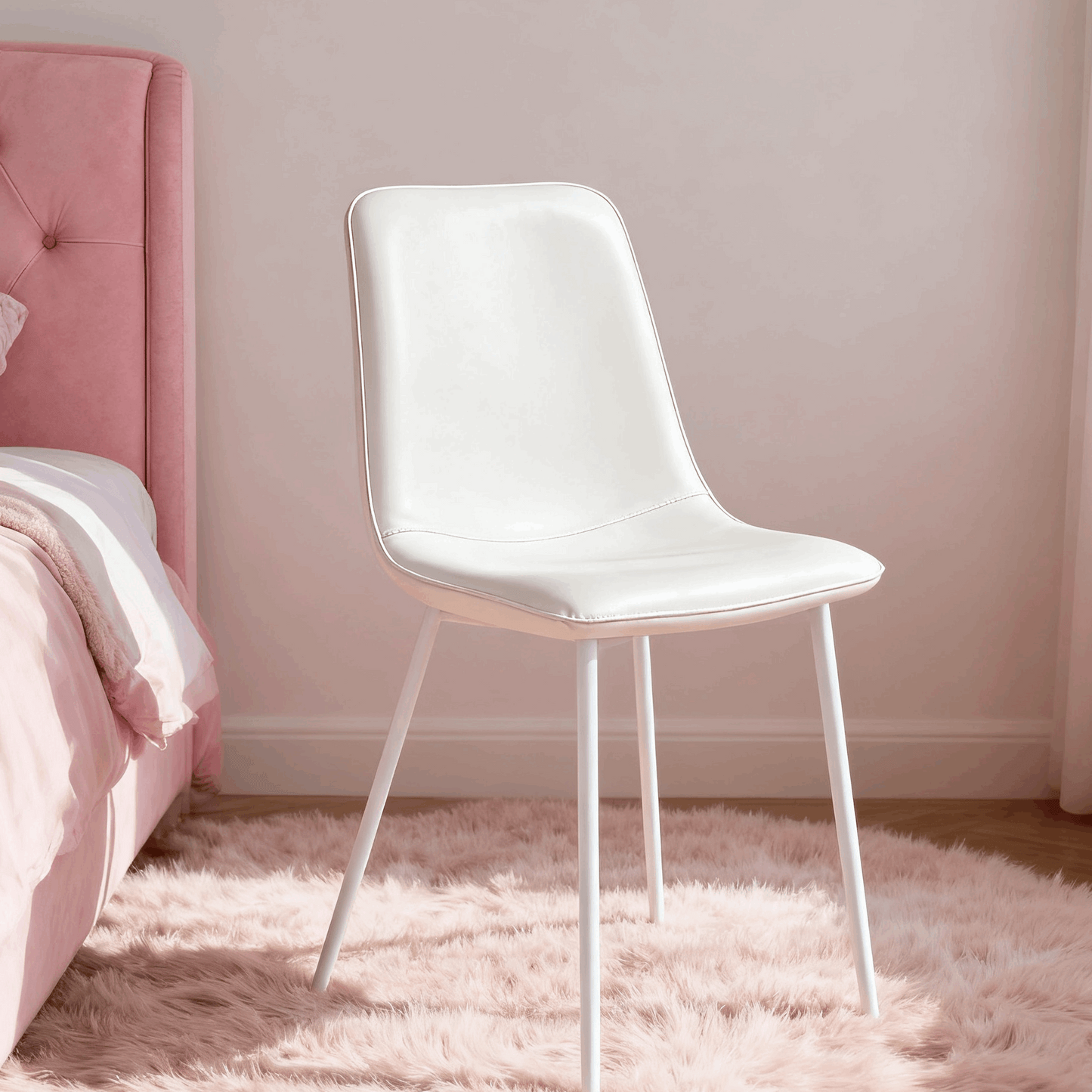 Modern Metal&Sponge Dining Chair - For Dining Room/Living Room/Study Room