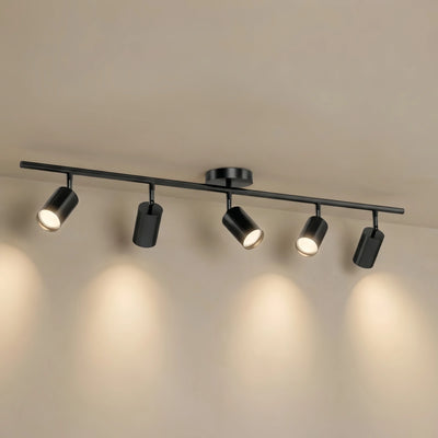 Arcato Minimalist Linear Track Light – Brushed Gold/Matte Black for Living/Study Room