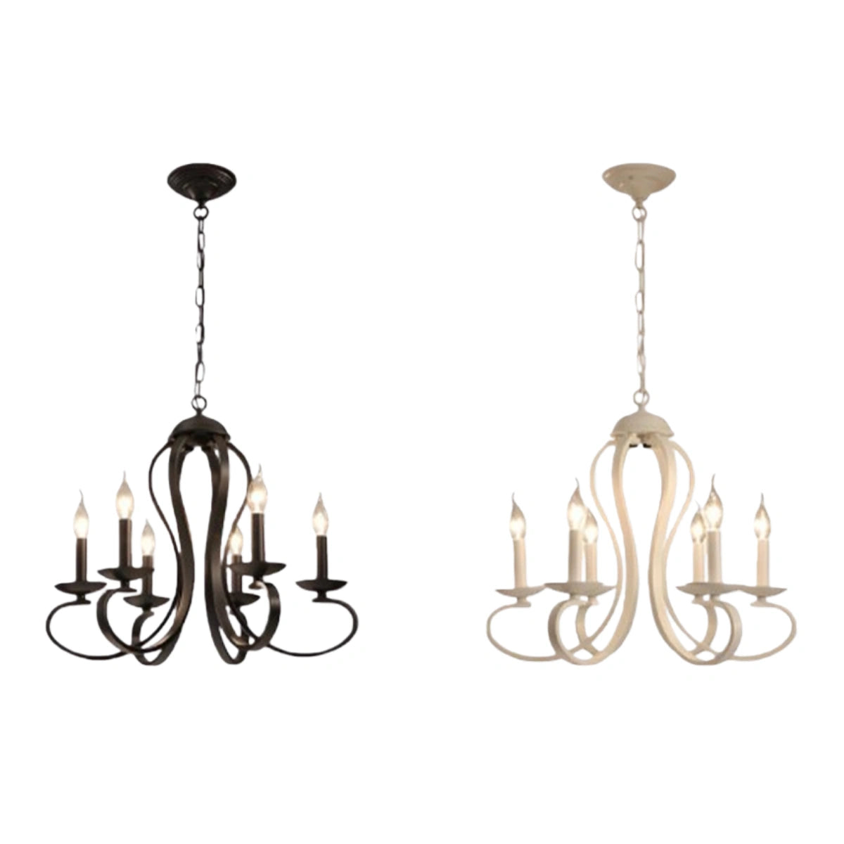 Chandelier - Metal Multi-Light Fixture for Dining Room/Living Room