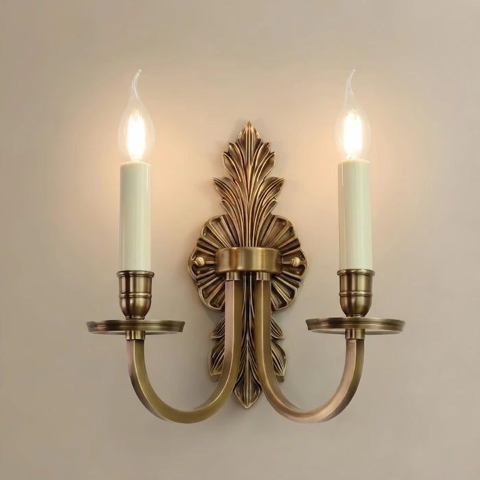 Lámpara de pared vintage de metal con candelabro para comedor