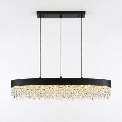 Lámpara Colgante Excelis Royal Crystal - Isla de Comedor/Cocina de 4 Colores