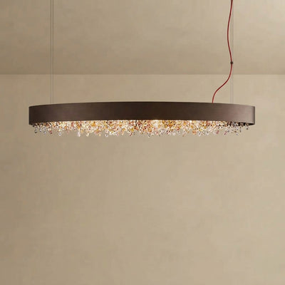 Lámpara Colgante Excelis Royal Crystal - Isla de Comedor/Cocina de 4 Colores