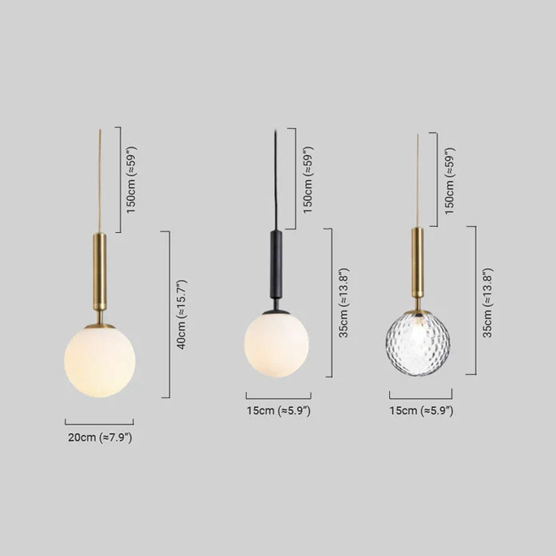 Gold Pendant Light  with three style