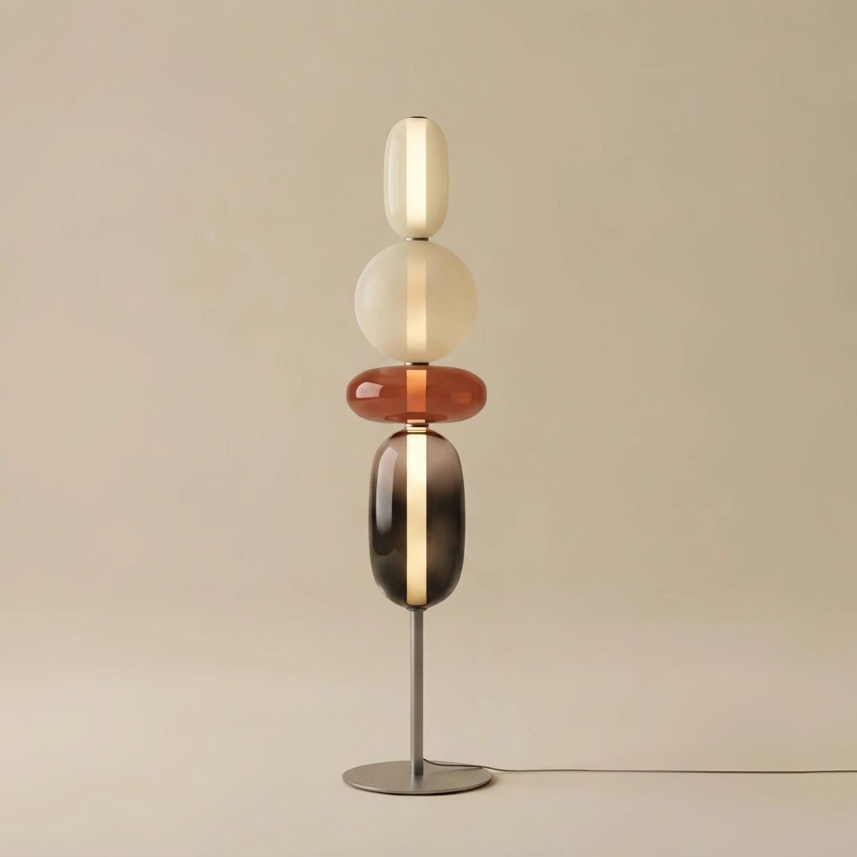 Prisma Modern Floor Lamp – Hand-Blown Crystal Interactive Design for Living Room Bedroom