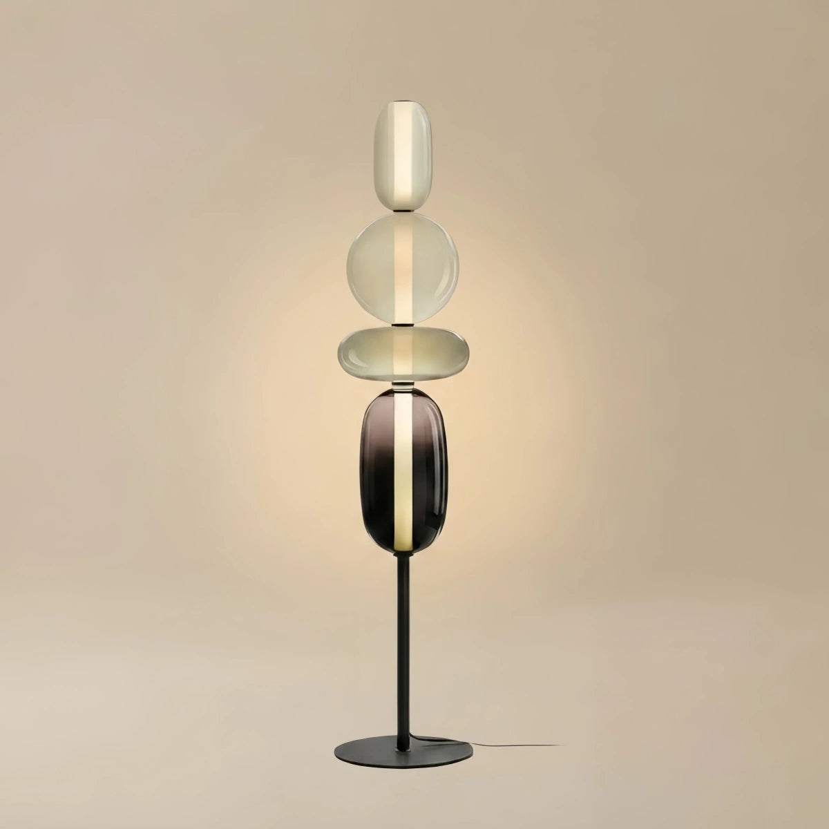 Prisma Modern Floor Lamp – Hand-Blown Crystal Interactive Design for Living Room Bedroom