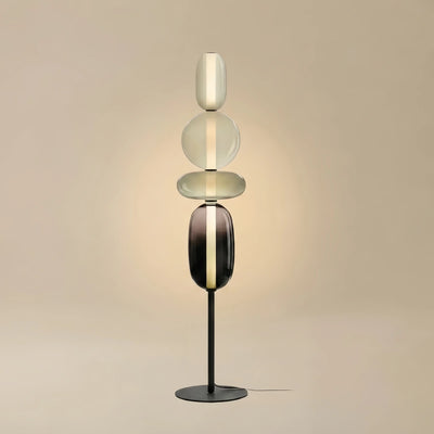 Prisma Modern Floor Lamp – Hand-Blown Crystal Interactive Design for Living Room Bedroom