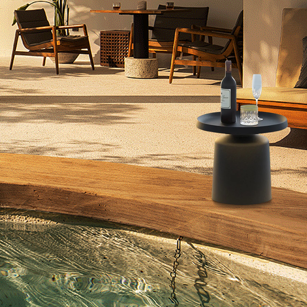 H44cm Modern Black Outdoor Pathway Lamp