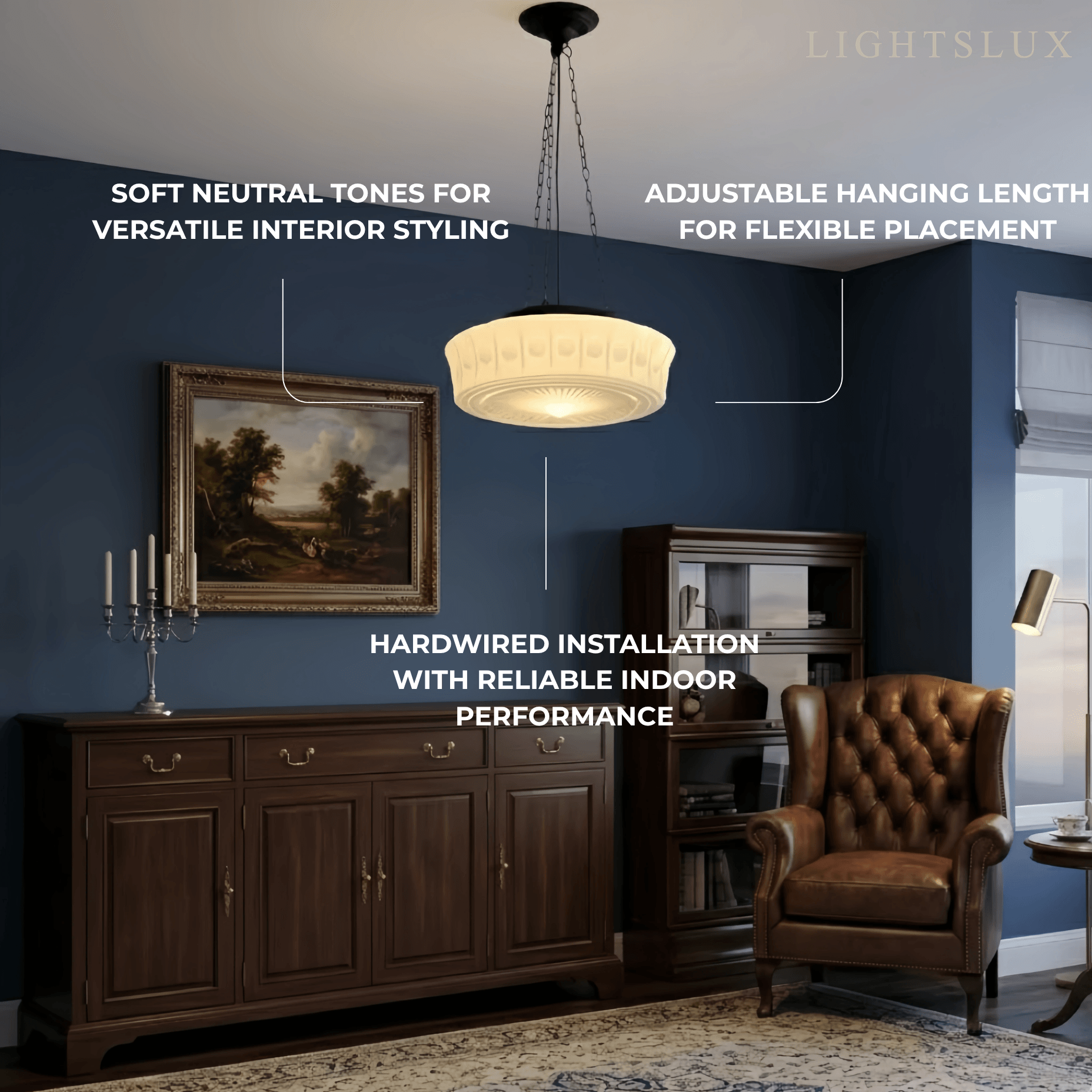 Crema Vintage Glass Pendant Light