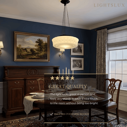 Crema Vintage Glass Pendant Light
