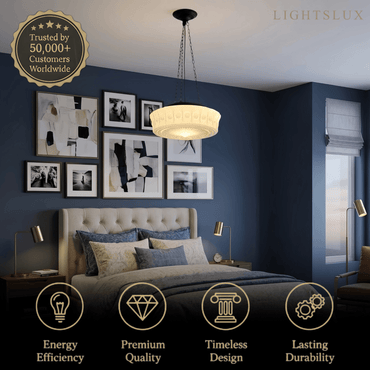 Crema Vintage Glass Pendant Light