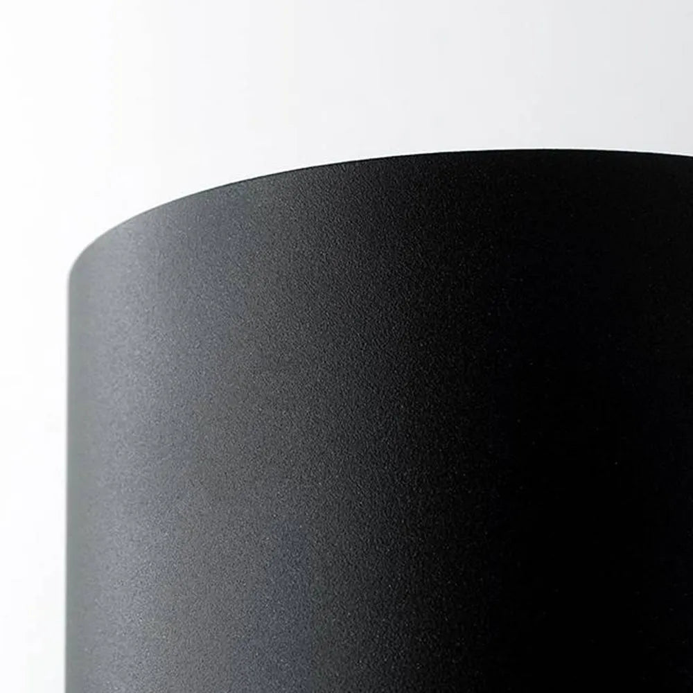 Industrial Black Outdoor Wall Lamp Metal Cylindrical Outdoor