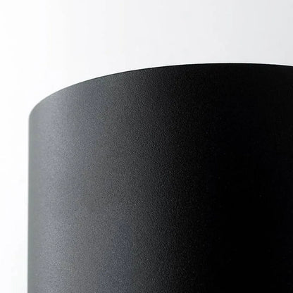 Industrial Black Outdoor Wall Lamp Metal Cylindrical Outdoor