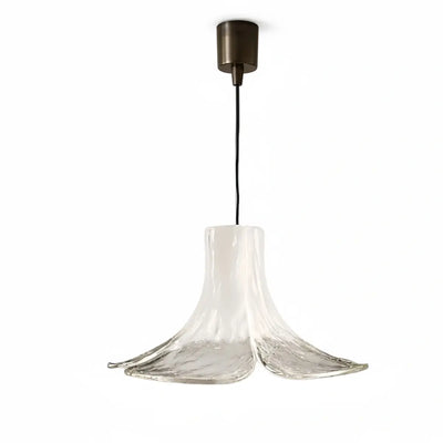 Vetro Art Deco Flared Glass Pendant Light -- Green/Grey/White for Dining Room