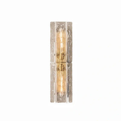 Vetro Elegant Postmodern Glass Wall Sconce -- Clear