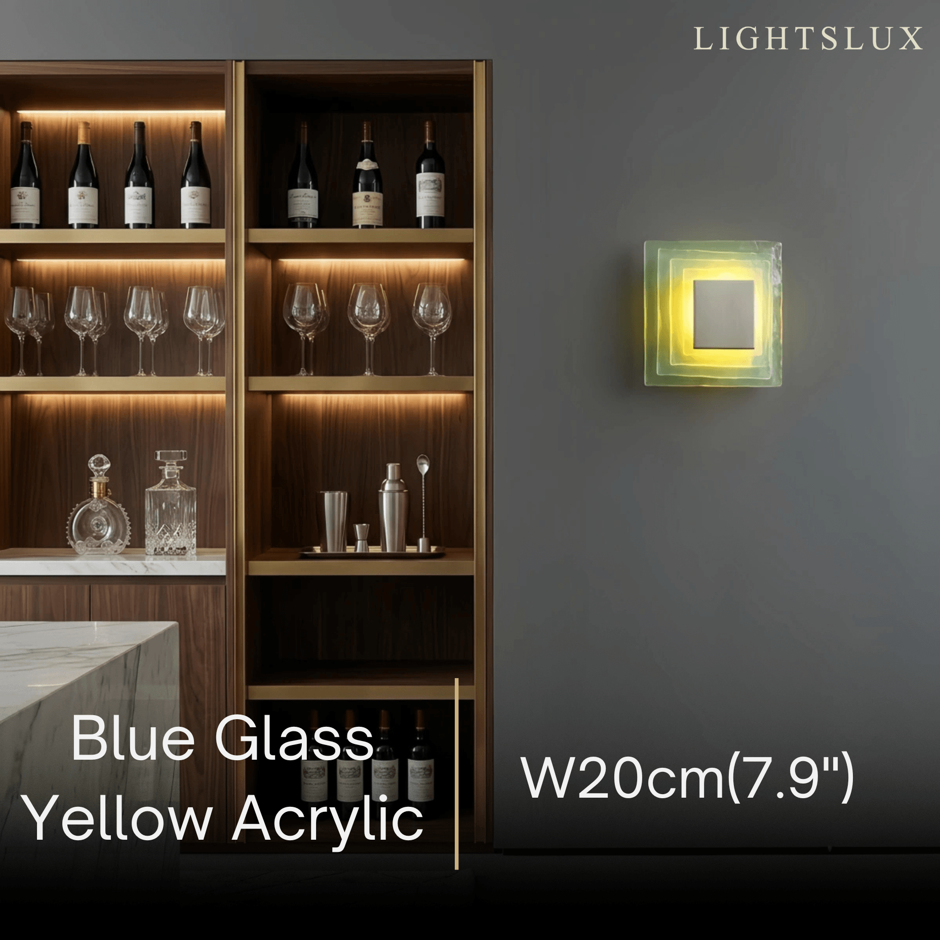 Velora Elegant Wall Light -- Layered Murano Glass for Living Room