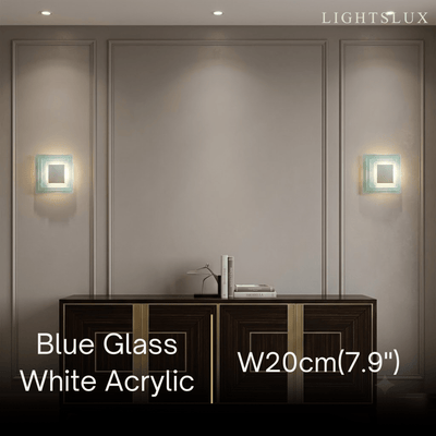 Velora Elegant Wall Light -- Layered Murano Glass for Living Room