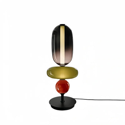 Vetro Art Deco Glass Table Lamp -- Hand-Blown Crystal LED for Living Room