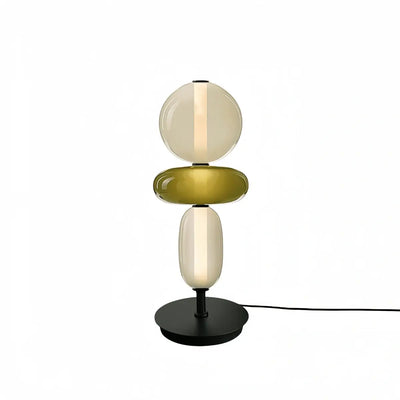 Vetro Art Deco Glass Table Lamp -- Hand-Blown Crystal LED for Living Room