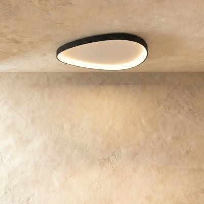 Sandora Minimalist Ceiling Light -- Metal Integrated LED White/Black for Living Room