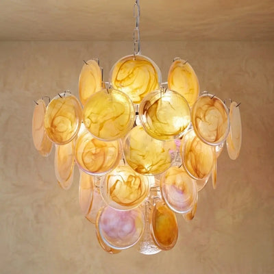 Vetro Luxury Chandelier - Iron Glass Crystal 