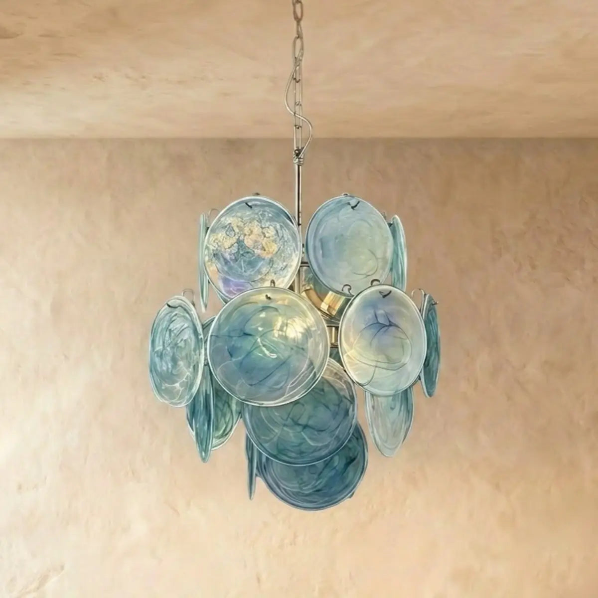 Vetro   Chandelier -- Dimmable 3-Color Change for blue