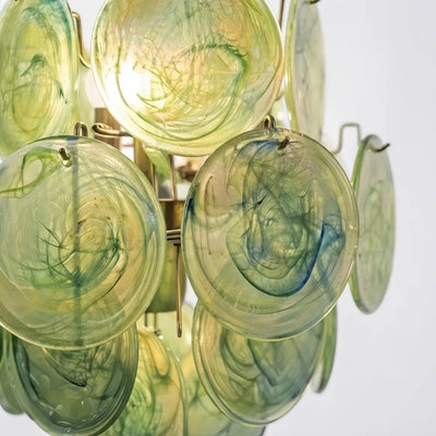 Vetro Art Deco  Chandelier -- Dimmable 3-Color Change for details