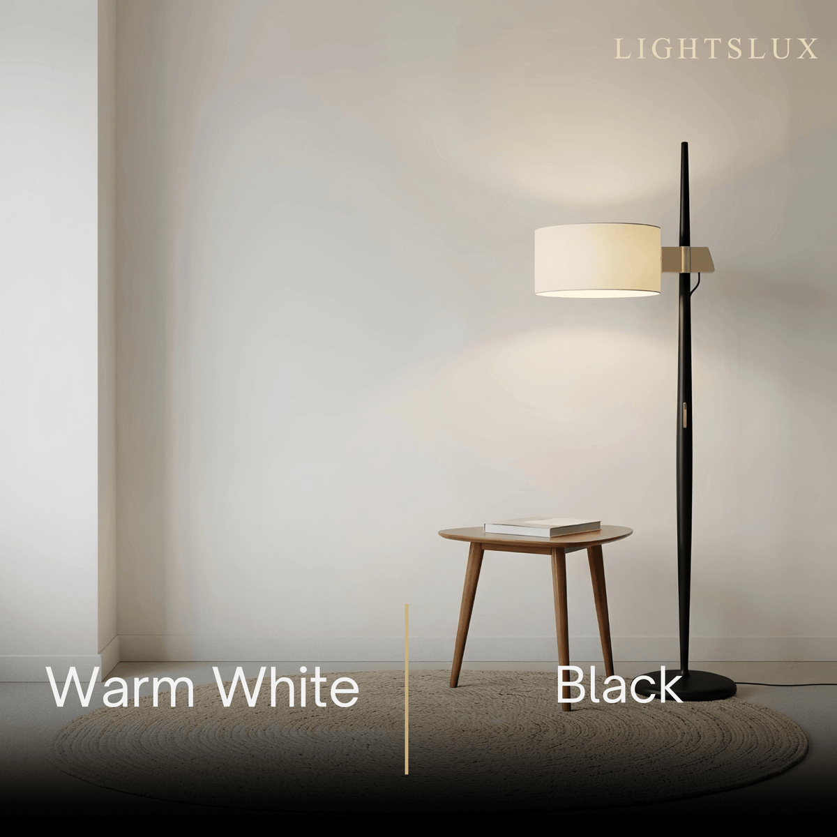Velora Minimalist Wood Floor Lamp -- Cylindrical for Reading Corner
