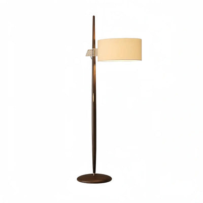Velora Minimalist Wood Floor Lamp -- Cylindrical for Reading Corner