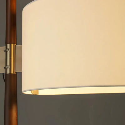 Velora Minimalist Wood Floor Lamp -- Cylindrical for Reading Corner