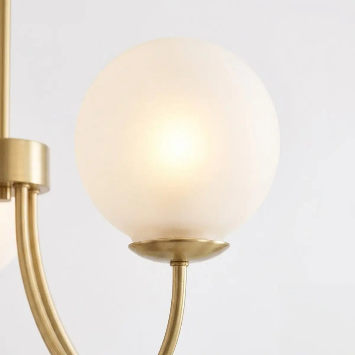 Vetro Minimalist Chandelier - Glass Iron with Tri-color E27 - 8-Head for Living Room