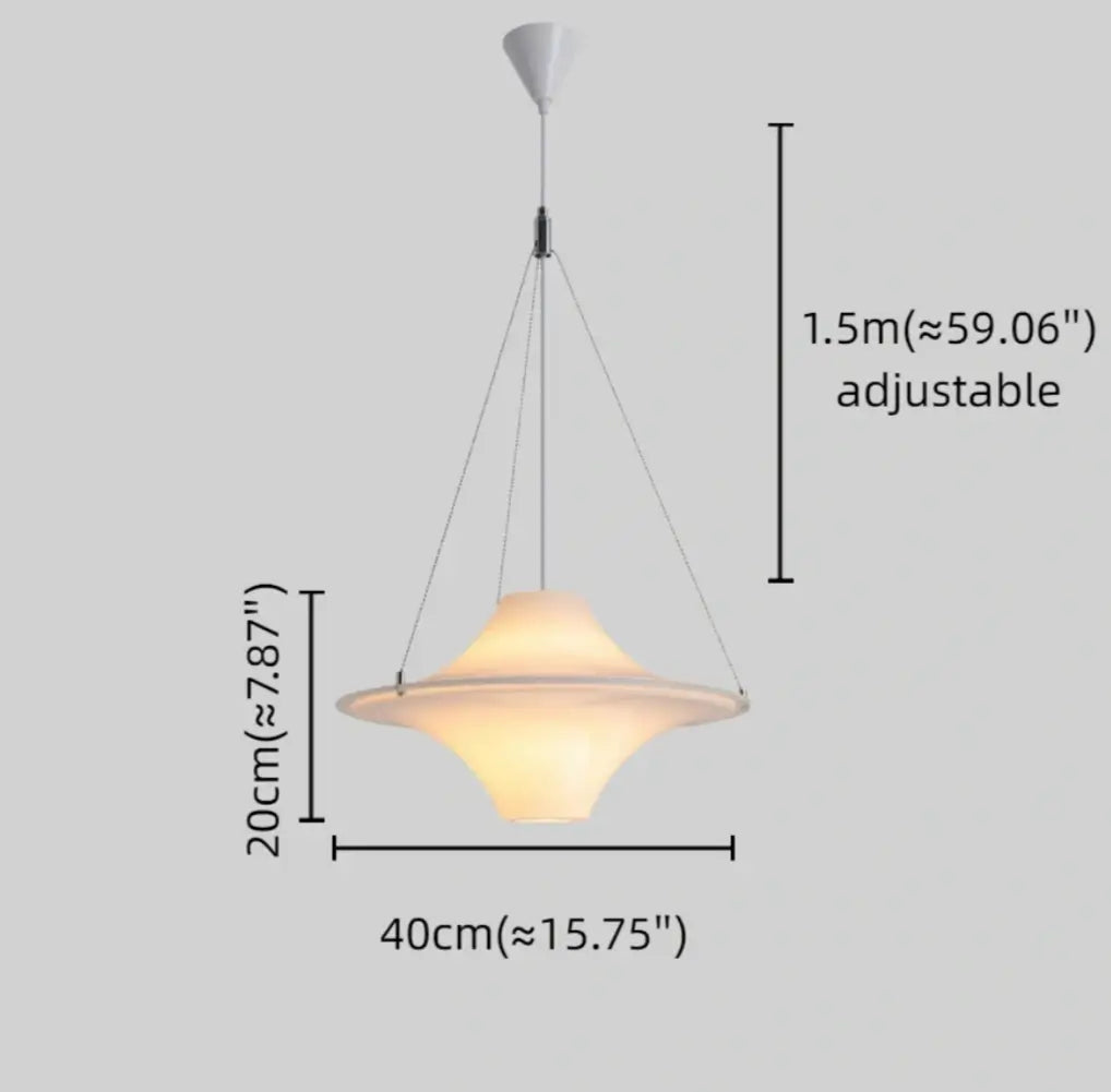 Vivara Modern Pendant Light - Acrylic with 30W LED - 3 Sizes for Living Room