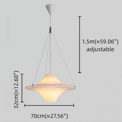 Vivara Modern Pendant Light - Acrylic with 30W LED - 3 Sizes for Living Room
