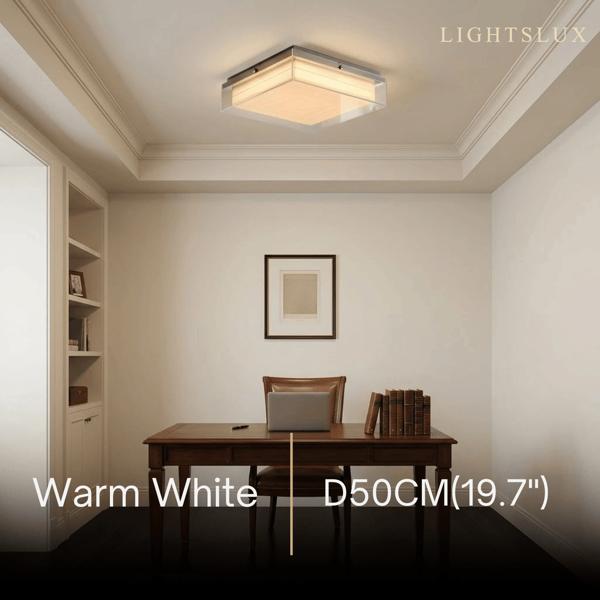 Prisma Modern Ceiling Light -- Acrylic Square for Living Room
