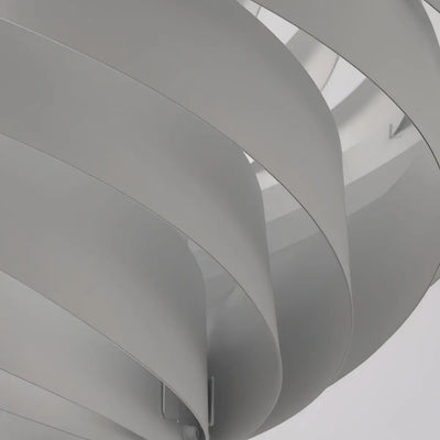 Velora Modern Pendant Light -- Metal White Finish for Living Room