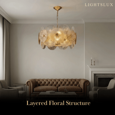 Excelis Modern Pendant Light- Glass Metal  for Dining & Living
