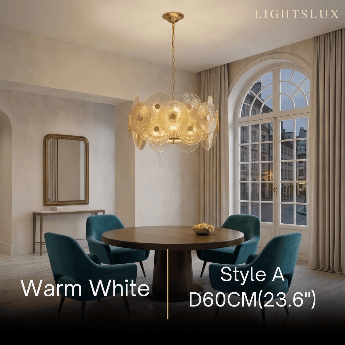Excelis Modern Pendant Light- Glass Metal  for Dining & Living