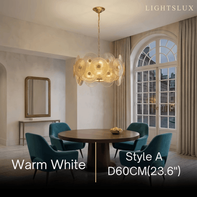 Excelis Modern Pendant Light- Glass Metal  for Dining & Living
