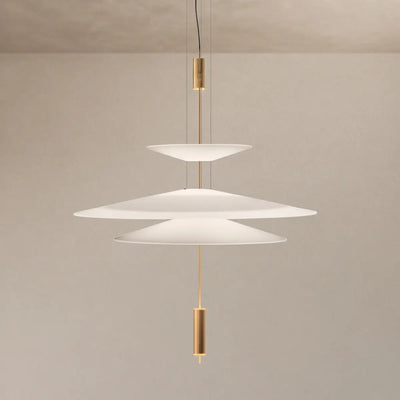 Nebula Modern Acrylic Chandelier – Multi-Tier Disc for Dining TWI