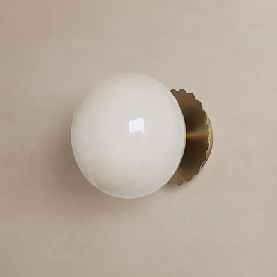 Crema Modern Glass Wall lamp – Globe Iron for white