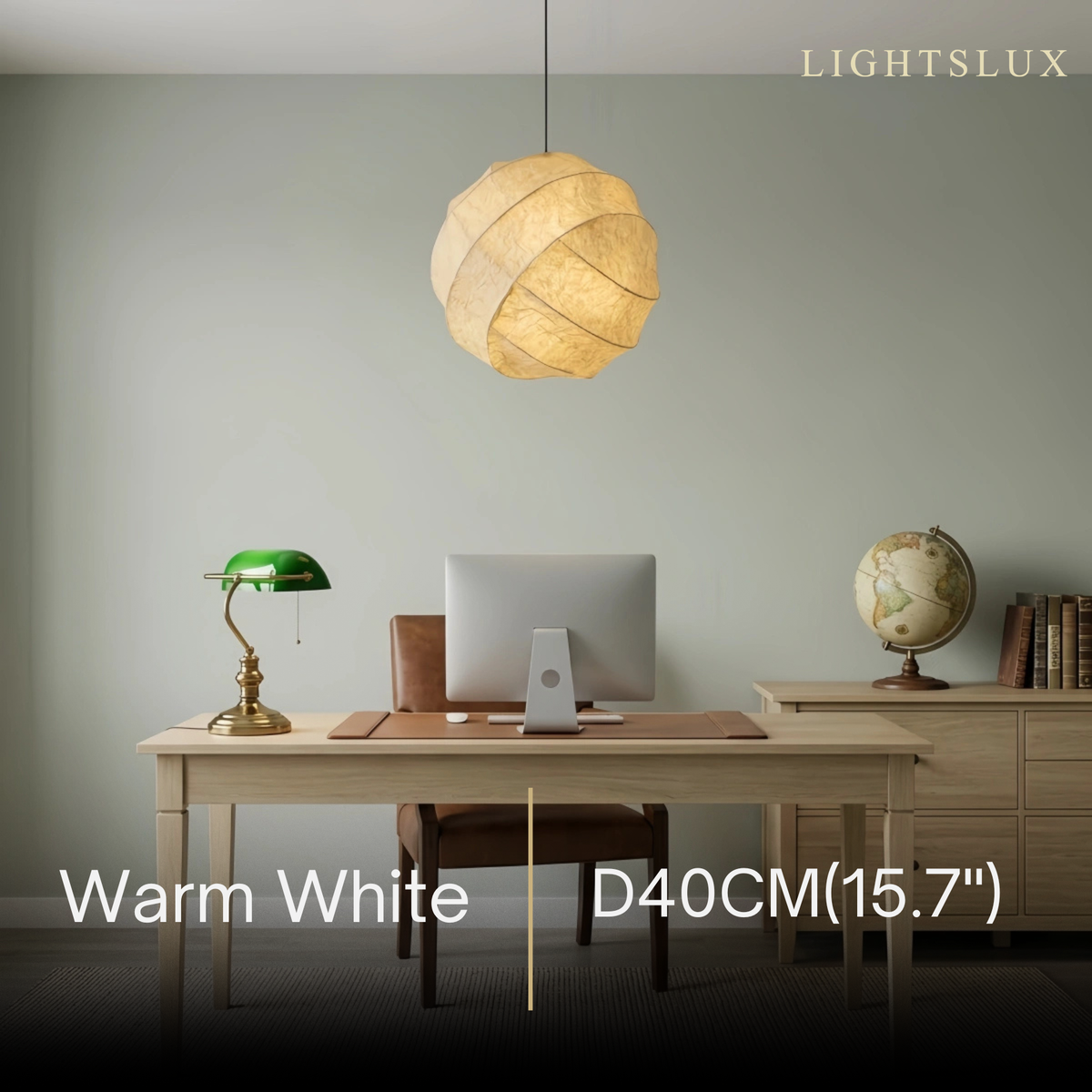 Sandora_Silk_Pendant_Light_--_White Mulberry_for_Dining_Room