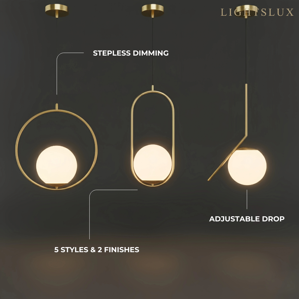 Pendant Light in 5 Style for Dining Room/Living Room