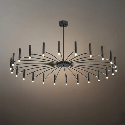 Contemporary Candle Chandelier with Adjustable