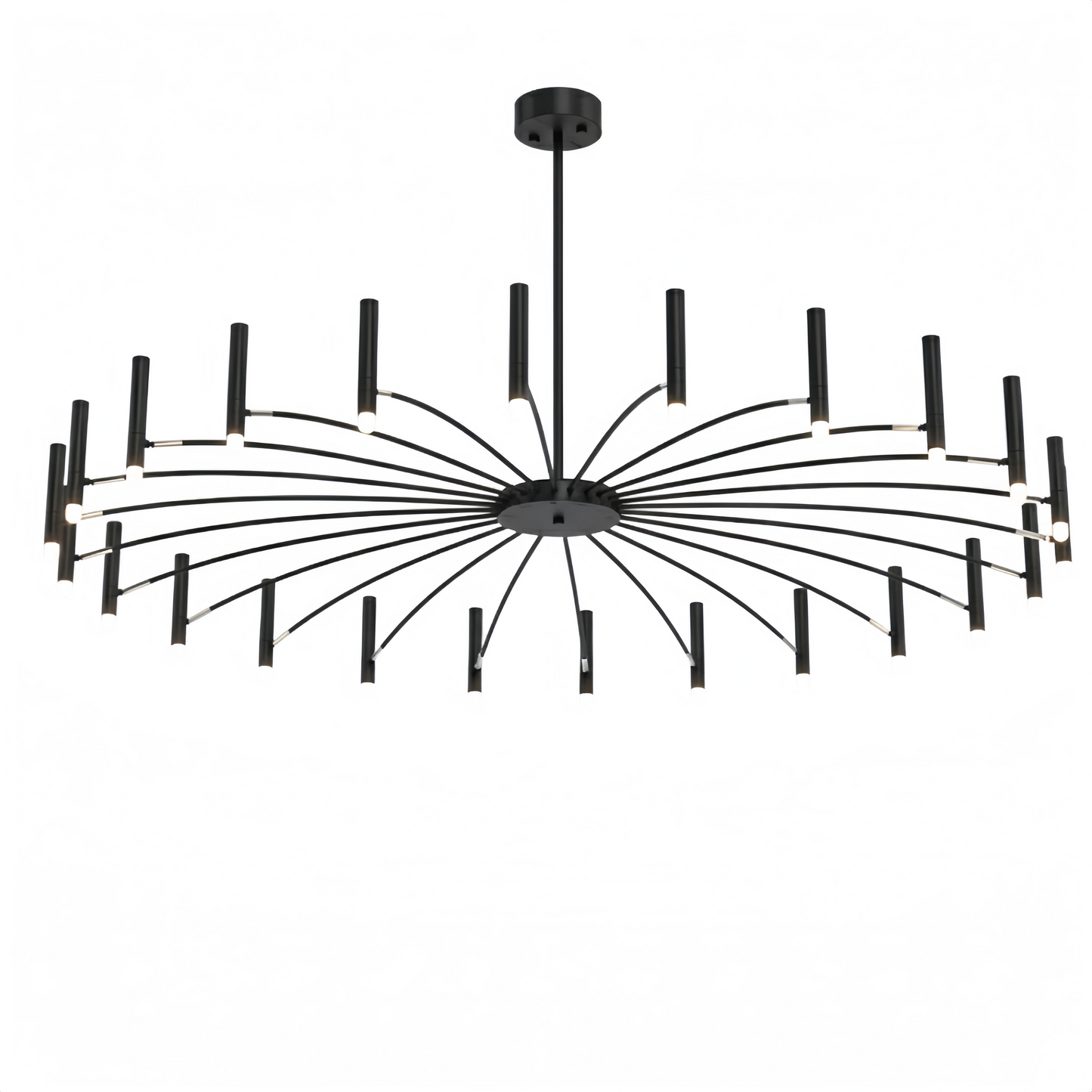 Contemporary Candle Chandelier with Adjustable